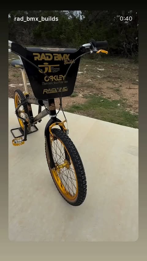 Chrome and gold BMX from Sean’s Instagram build highlights